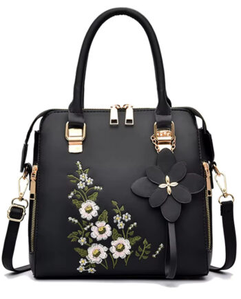 Women's PU Leather Tote Bag with Zipper – Casual Large-Capacity Handbag
