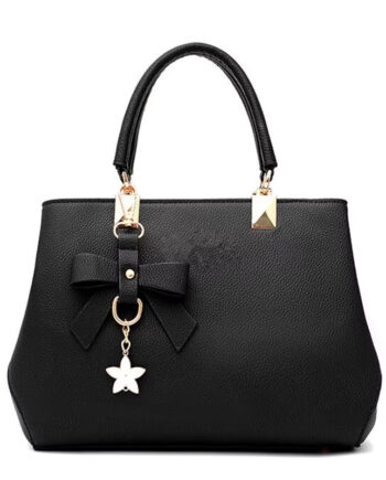 Women's PU Leather Shoulder Bag with Zipper & Adjustable Strap